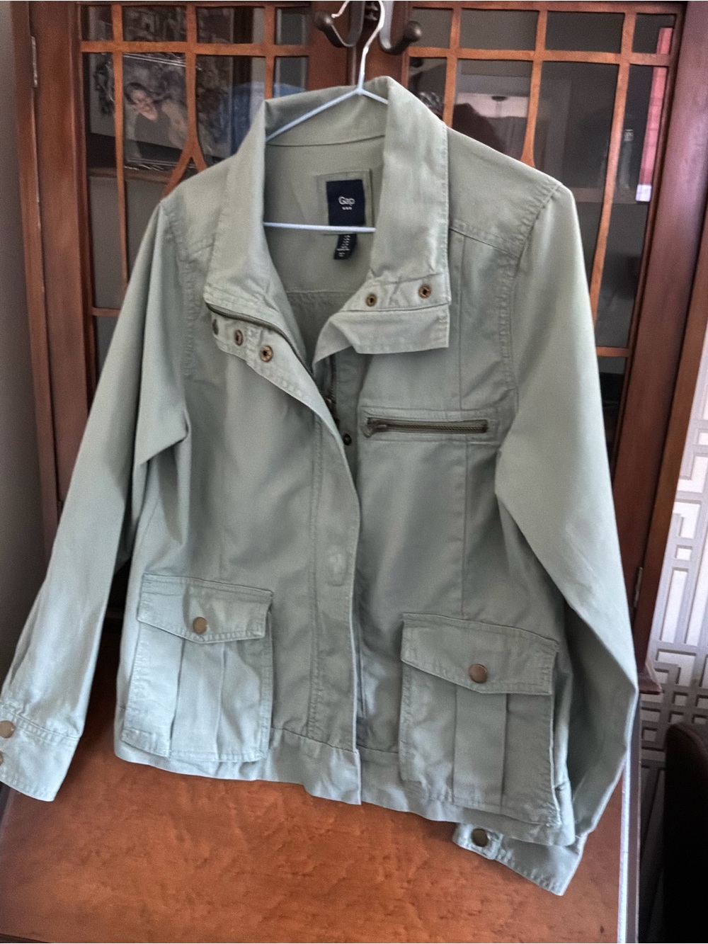 GAP Women's denim blue Utility Jacket